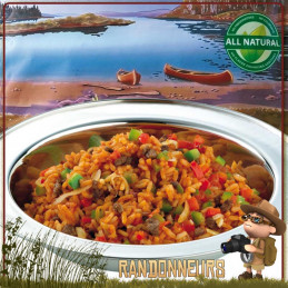 Sachet repas de Risotto des Balkans au Boeuf Trek'n Eat lyophilisé pour randonner