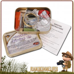 Kit survie RANDONNEURS BCB, compacte , composée du matériel de survie nécessaire pour randonner