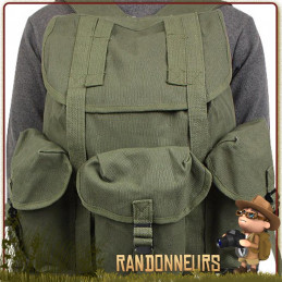 Sac à Dos randonnée Bushcraft Vintage coton canvas HeavyWeight Brun Rothco toile robuste