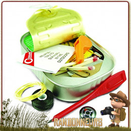 Boite Plastique Étanche avec miroir Highlander kit de survie bushcraft