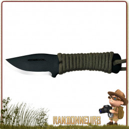 Couteau CONDOR FIDELIS tour de cou avec étui kydex. lame  5.5 cm en acier 1075 haute teneur en carbone