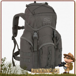 Sac à Dos RECON PACK 20 Litres NOIR Highlander opex tactique militaire