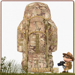 Sac à Dos camouflage armée FORCES 66 Litres MULTICAM Highlander randonnée bushcraft chasse