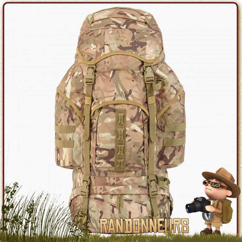 Sac à Dos RECON PACK 20 Litres NOIR Highlander opex tactique militaire