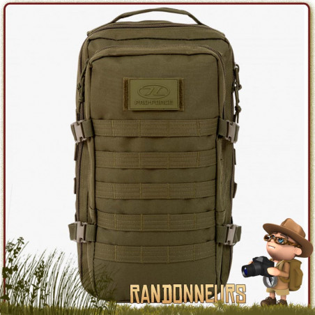 Sac à Dos tactique RECON PACK 20 Litres NOIR Highlander opex militaire