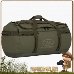 Sac transport militaire étanche Duffle Bag Storm KitBag 90L Vert Highlander résistant