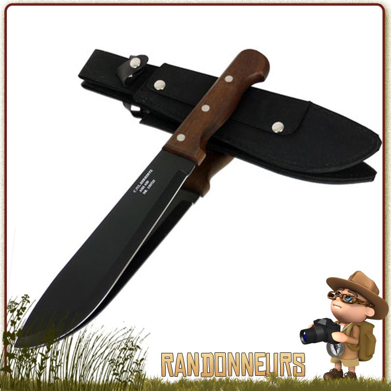 Machette Bushcraft Acier 25 cm Herbertz manche bois