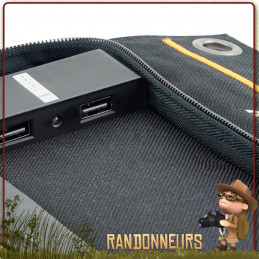 Panneau solaire X-Moove Solargo Trek, pour la randonnée. Ultra compact et léger mais puissant 12w 10000 mAh