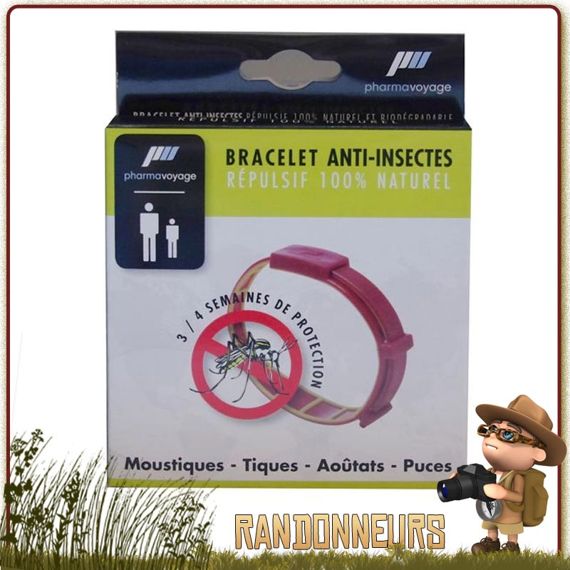 Bracelet répulsif anti-moustiques Zen'sect - Approuvé par les Familles