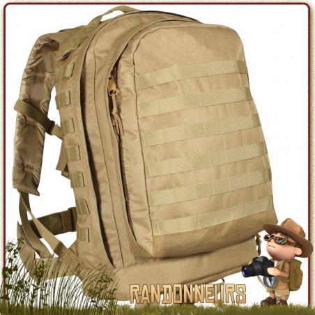Sac à Dos Molle II 3 Day Assault Pack 45L Coyote Rothco