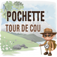 Pochette Tour de Cou étanche téléphone pochette tactique voyage randonnée lanyard tour de cou